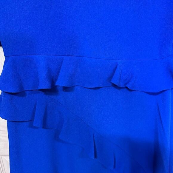 Laundry by Shelli Segal Royal Blue Ruffled Dress size 10 NWOT - Picture 5 of 7